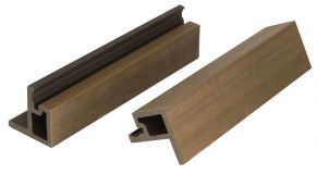 WPC fasado šoninis užbaigimo profilis MIKKO, 49x49x3600 mm (įv. spalvos)