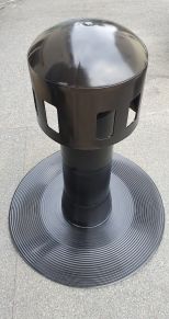 Ventilācijas skurstenis D125, plakaniem jumtiem