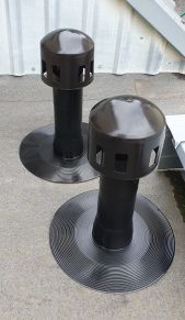 Ventilācijas skurstenis D125, plakaniem jumtiem