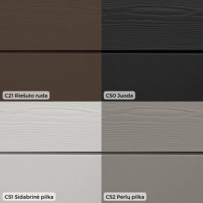 Cementinės dailylentės Cedral Click, medžio imitacija