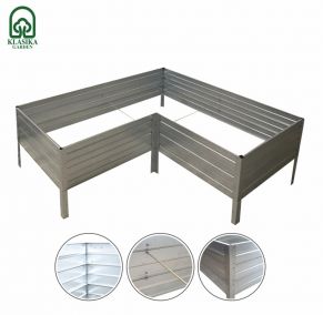 Modulārā paaugstinātā dobe KLASIKA GARDEN L-formā