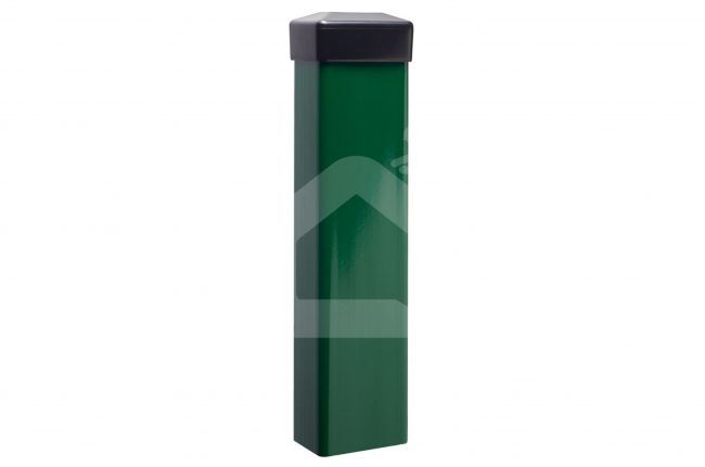 Stulpas tvorai 60x40 mm, H1,7 m, sienelė: 1,2 mm, su PVC laikikliu