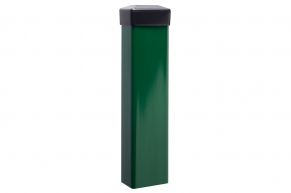 Stulpas tvorai 60x40 mm, H2,5 m, sienelė: 2,0 mm, su PVC laikikliu