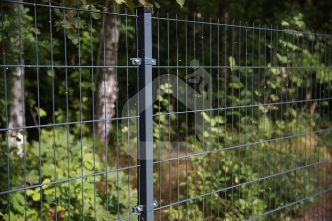 2D segmentas tvorai, 2,5x1,23 m, 200x50 mm, ø5/4/5 mm, ZN+RAL7016