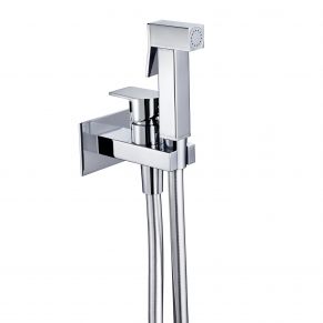 Potinkinis bidė dušelis MAIER, kvadratinis, chromuotas