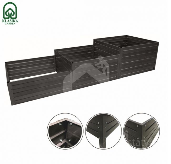 Modulinė pakelta lysvė KLASIKA GARDEN "Laiptai"