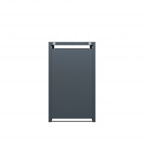 Vienvietė šiukšlių konteinerio pastogė MIKKO, pilka / medžio imitacija