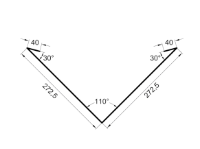 Sąlaja apatinė 272,5x272,5 mm, įv. spalvos ir padengimai