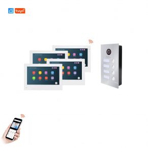 4 abonementų WIFI SmartHome POE domofono komplektas