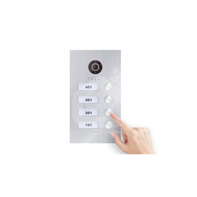 4 abonementų WIFI SmartHome POE domofono komplektas