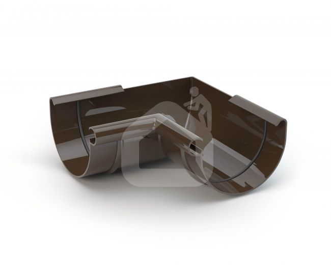 100 mm latako vidinis kampas 90°, GAMRAT (PVC)