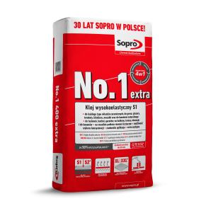 Plytelių klijai Sopro Nr. 1 400 extra, 22,5 kg