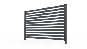 Polisadinės tvoros segmentas "DELUXE", 1500x2000 mm