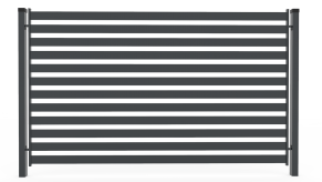 Polisadinės tvoros segmentas "DELUXE", 1500x2000 mm