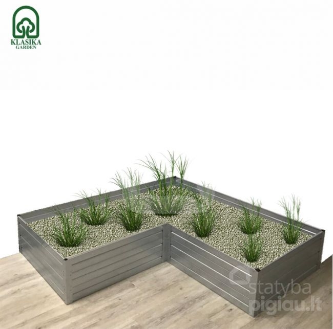 Modulinė pakelta lysvė KLASIKA GARDEN L-forma