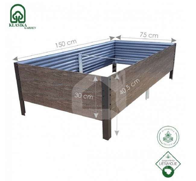 GPPS modulinė pakelta lysvė KLASIKA Woodlook