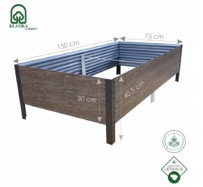 GPPS modulārā paaugstinātā dobe KLASIKA Woodlook