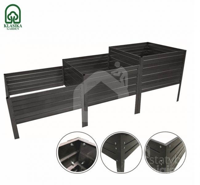 Модульная приподнятая грядка KLASIKA GARDEN "Лестница"