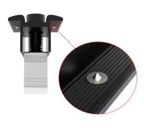 Saulės modulio vidinis laikiklis, įstatomas, 30-40 mm, pilkas