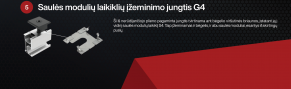 Įžeminimo jungtis saulės modulių laikikliams