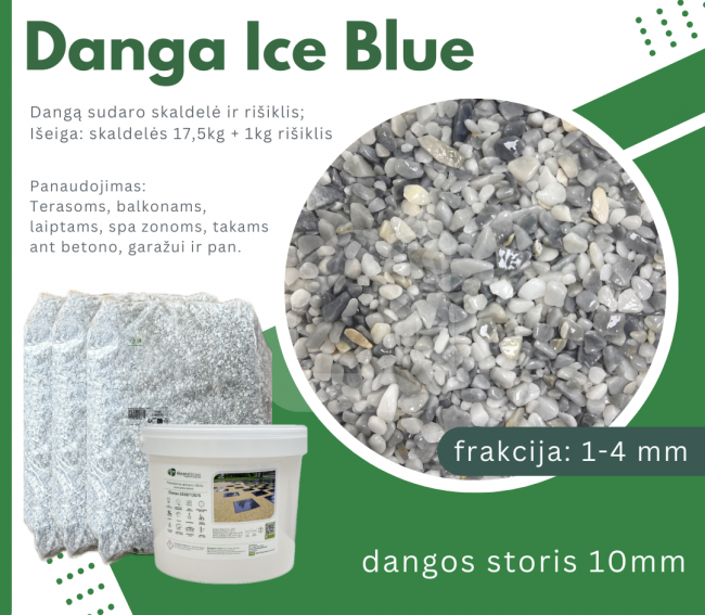 Skaldos danga Ice Blue 1-4 mm, šviesiai pilka