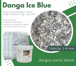 Skaldos danga Ice Blue 1-4 mm, šviesiai pilka