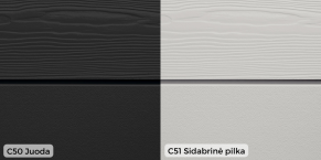 Cementinės dailylentės Cedral Click, lygios