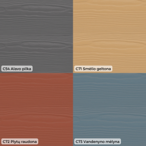 Cementinės dailylentės Cedral Lap / Classic, medžio imitacija