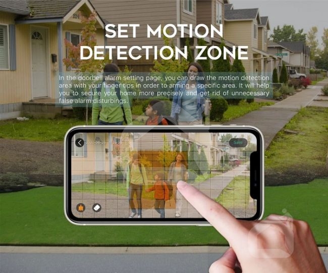 Išmanusis buto durų skambutis Wi-Fi SMARTHOME SLIM