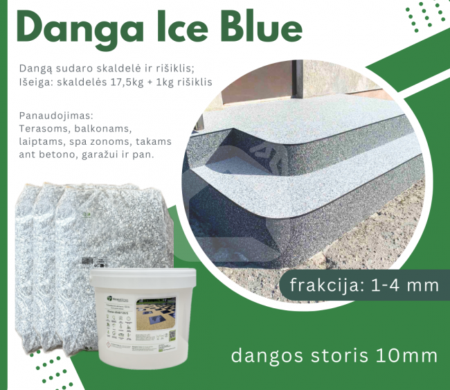 Skaldos danga Ice Blue 1-4 mm, šviesiai pilka