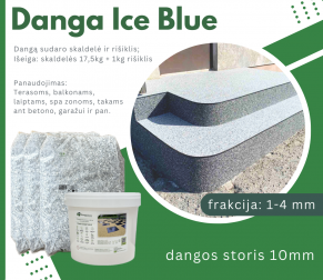 Skaldos danga Ice Blue 1-4 mm, šviesiai pilka