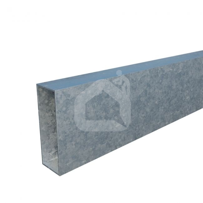 Vamzdis 60x20 mm, H6,0 m, sienelė: 1,5 mm, ZN