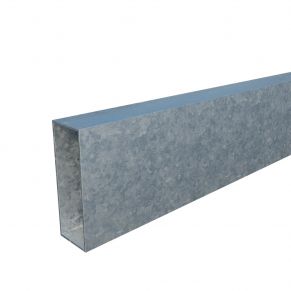 Vamzdis 60x20 mm, H6,0 m, sienelė: 1,5 mm, ZN 