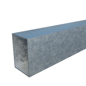 Vamzdis 60x40 mm, H6,0 m, sienelė: 3 mm, ZN 