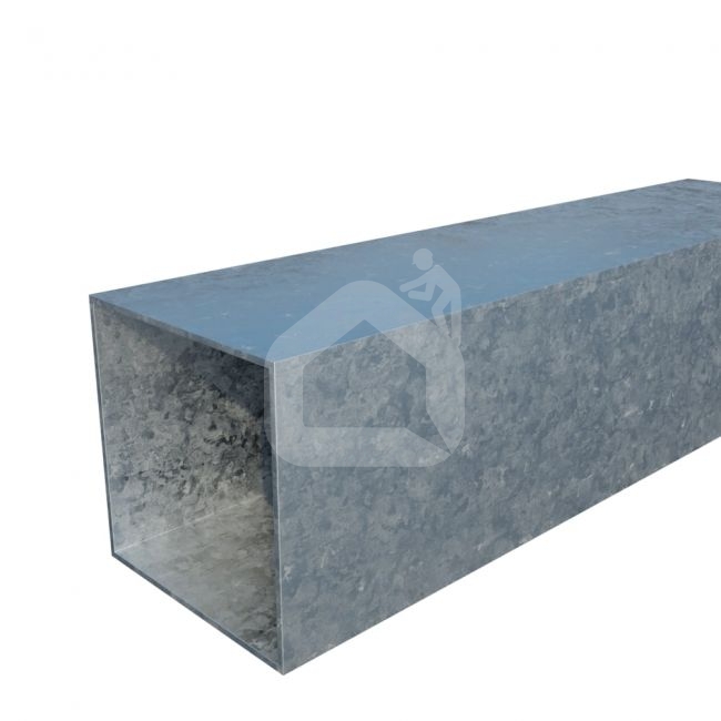 Vamzdis 60x60 mm, H6,0 m, sienelė: 1,5 mm, ZN