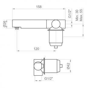Vidinė vandens maišytuvo dalis, be dėžutės (VIKTOR, VERSILIA, ITALIA R)