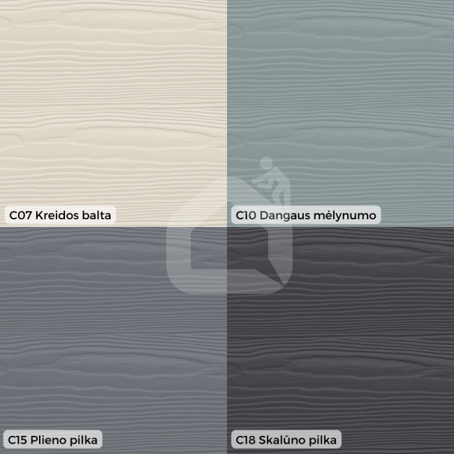 Cementinės dailylentės Cedral Lap / Classic, medžio imitacija 3600x190x10 mm