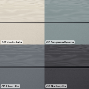 Cementinės dailylentės Cedral Click, medžio imitacija