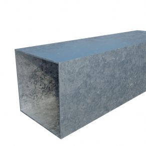 Vamzdis 70x70 mm, H6.0 m., sienelė:1,5 mm, ZN (cinkas)