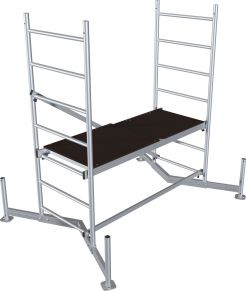 KRAUSE profesionalūs statybiniai aliuminiai pastoliai ClimTec (bazinis pastolis) 710116