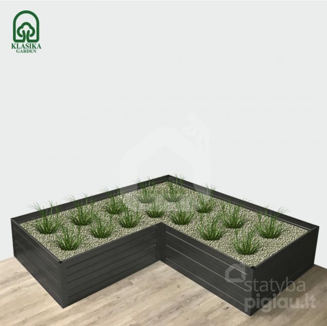 Modulinė pakelta lysvė KLASIKA GARDEN L-forma