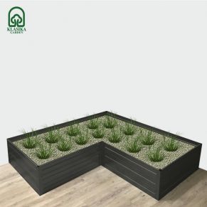 Модульная приподнятая грядка KLASIKA GARDEN L-форма