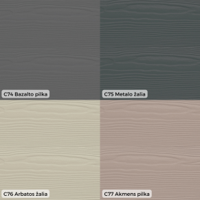 Cementinės dailylentės Cedral Lap / Classic, medžio imitacija 3600x190x10 mm