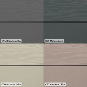 Cementinės dailylentės Cedral Click, medžio imitacija 3600x186x12 mm