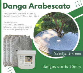 Skaldos danga Arabescato 1-4 mm, įvairiaspalvė