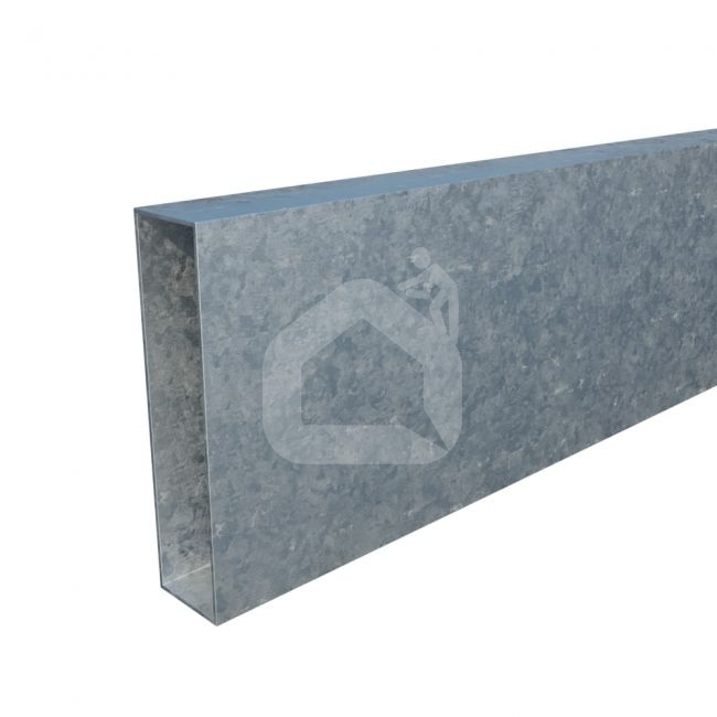 Vamzdis 80x20 mm, H6,0 m, sienelė: 1 mm, ZN