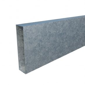 Vamzdis 80x20 mm, H6,0 m, sienelė: 1 mm, ZN
