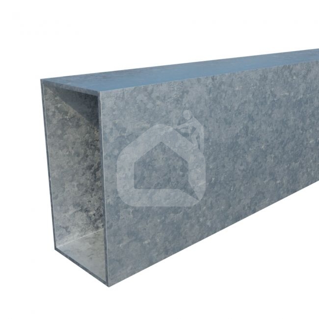 Vamzdis 80x40 mm, H6,0 m, sienelė: 2,8 mm, ZN