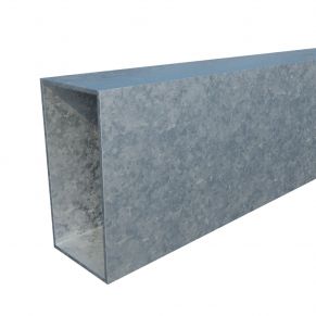 Vamzdis 80x40 mm, H6,0 m, sienelė: 2,8 mm, ZN