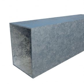 Vamzdis 80x60 mm, H6,0 m, sienelė: 2 mm, ZN
